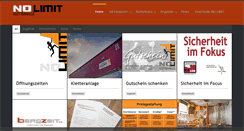 Desktop Screenshot of kletterhalle-nolimit.de